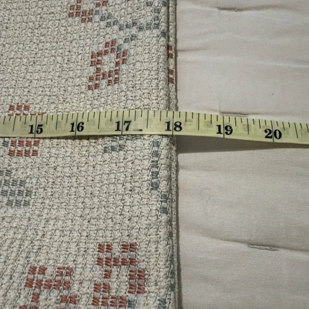 Pottery Barn Fair Isle Pillow Cover PASTELS Country Beige 18